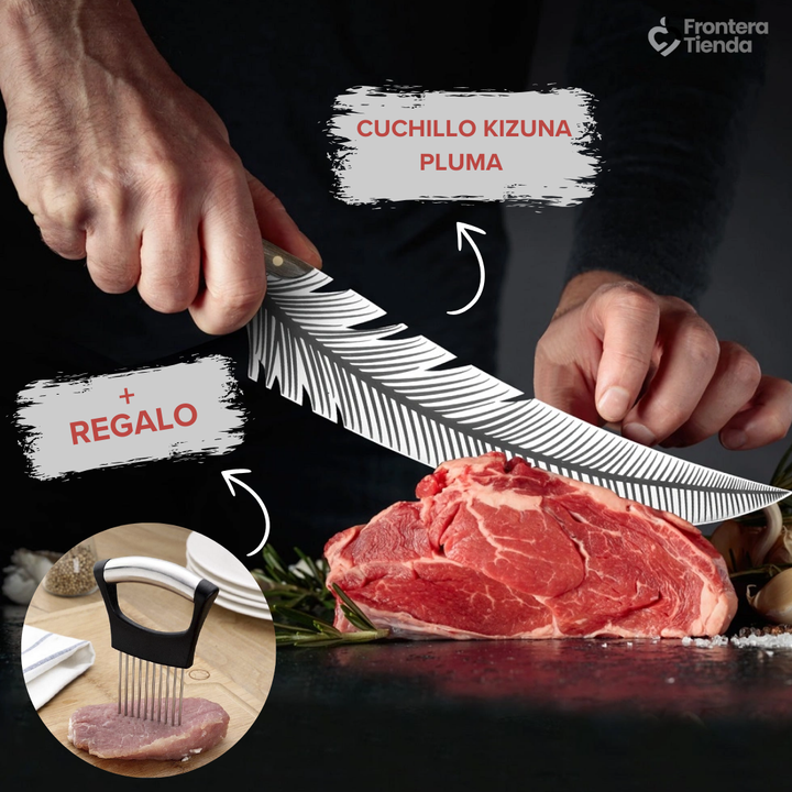 🎁 Un Regalo Perfecto para los Amantes de la Cocina: Lleva el Cuchillo Kizuna Pluma y recibe GRATIS un soporte para cortes precisos y seguros. ¡Solo por tiempo limitado! 🕒