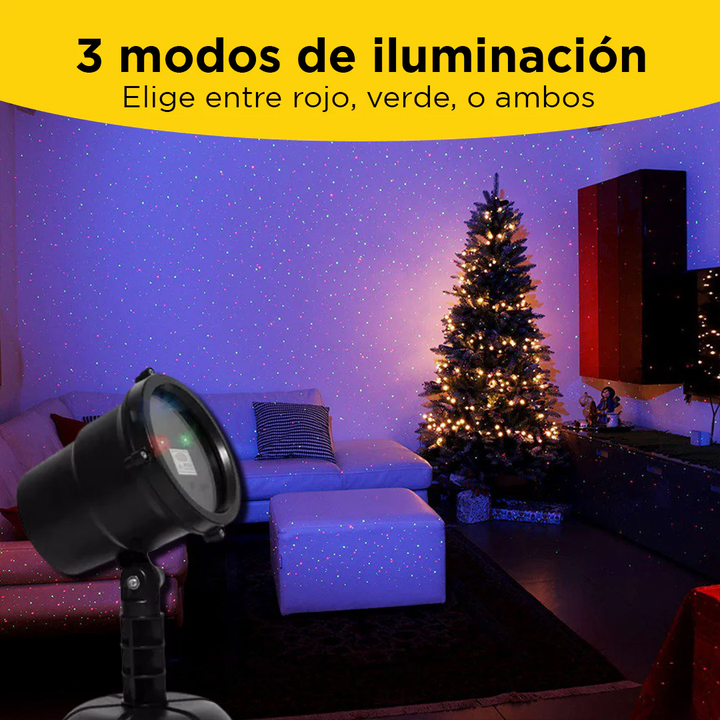 Proyector De Luces Navideñas - Automático [Con Control Remoto]