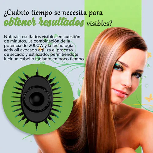 CEPILLO SECADOR DE AGUACATE PARA CABELLO